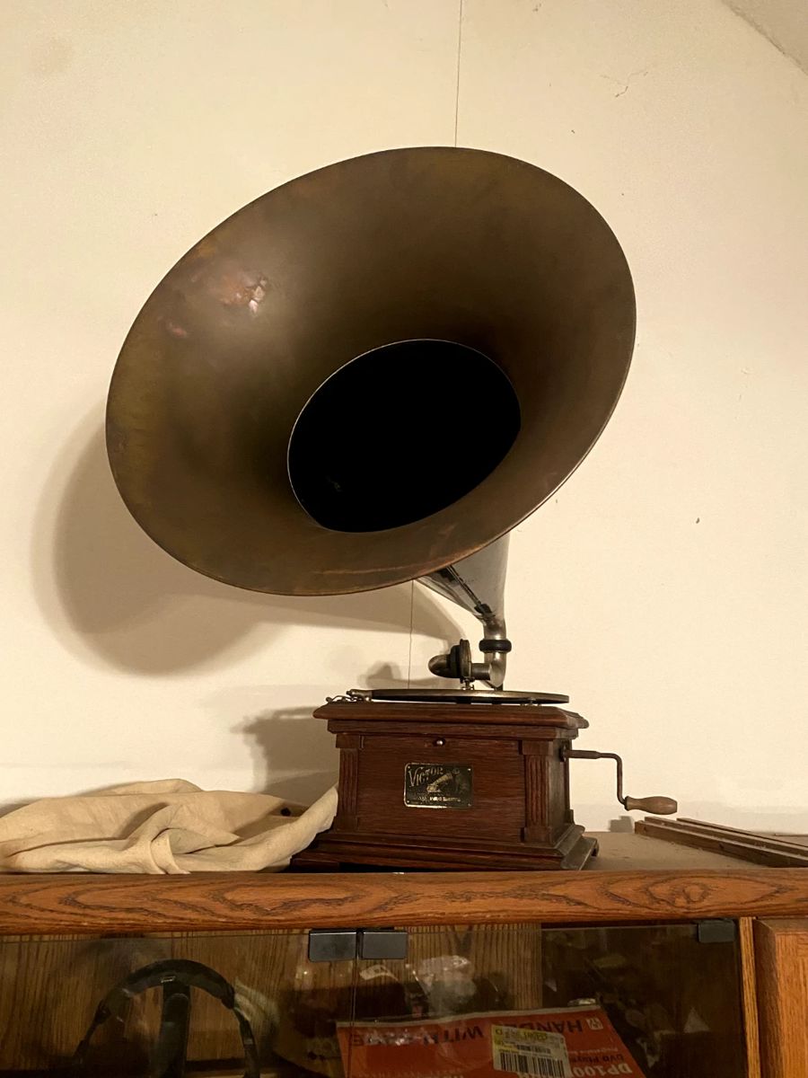 Antique Victor with Horn