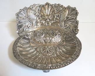 Vintage Spanish Colonial Silver Font