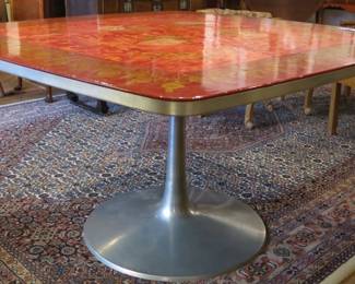 Mid-Century Modern Pedestal Dining Table