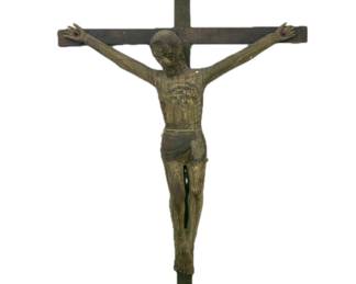 Rustic Folk Art New Mexican Crucifix