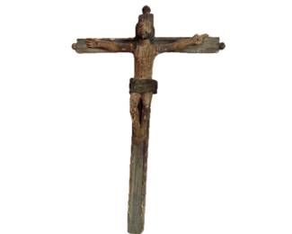 Spanish Colonial New Mexico Primitive Crucifix