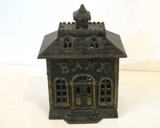 J&E Stevens Co. Cast Iron Cupola Still Bank