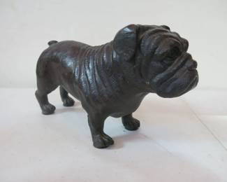Cold Painted Bronze Bulldog