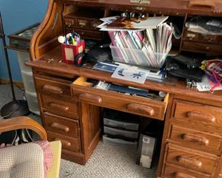 Roll top desk will be looking great in a day or so ( All will be organized) LOL