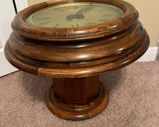Vintage MidCentury Clock Table