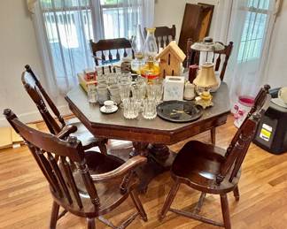 Farmhouse kitchen table and chairs
