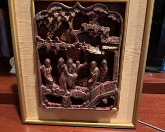 Chinese Carved Panel