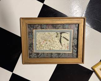 Framed Chinese Silk