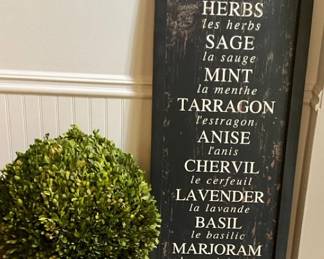 Herbs For The Wall