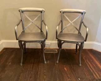 Ballard Constance Metal Arm Chairs