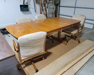 Conference table with four chairs