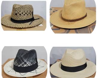 Panama Jack and other straw fedora's