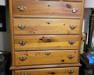 Contemporary tallboy dresser