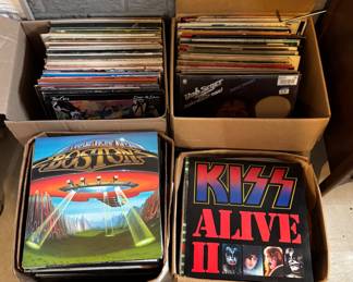 Vintage vinyl records