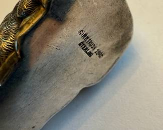 R M Trush Sterling Lamb Ornament