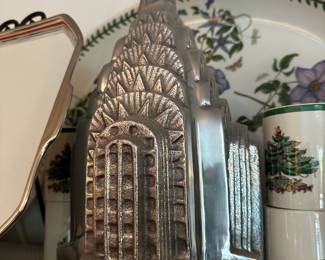 Cast Aluminum Art Deco Style Chrysler Building Sculpture