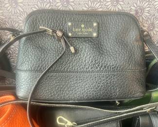 Kate Spade Black Pebbled Leather Crossbody Bag