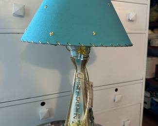1962 World's Fair Century 21 Seattle Space Needle Jim Beam Whiskey Decanter Table Lamp