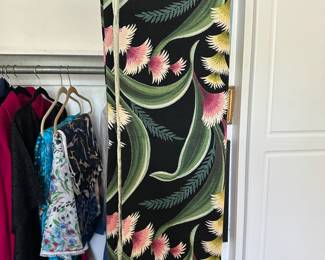 Art Deco Tropical Barkcloth Fabric