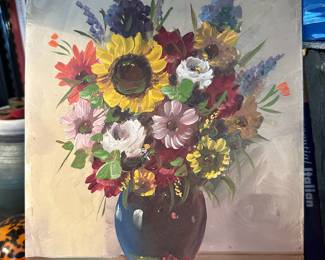 Floral Bouquet Still Life Painting by Kathryn