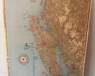 1988 Sobay Co. "The Northwest Coast" Map