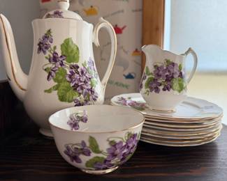 Melba "Violets" Bone China Set