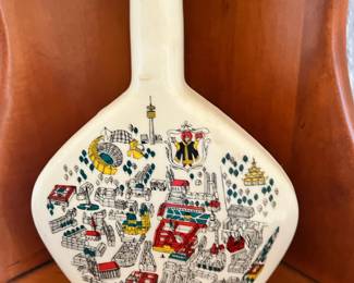 1960s Muenchen West Germany White Decanter Bottle