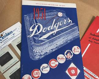 1951 Brooklyn Dodgers Baseball Program/Score Card