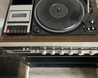 JCPenney AM/FM Stereo System 8 Track Cassette Turntable