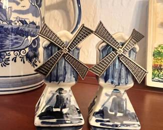 Dutch Delft Blue Salt & Pepper Shakers