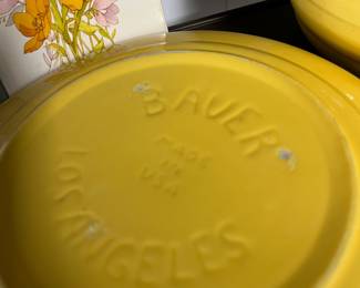 Bauer Yellow La Linda Chartreuse Cookie Jar