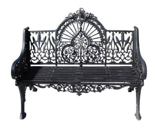 Lot 484 Ornate Garden Bench