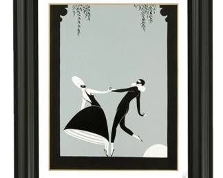 Erte Pas De Deux Serigraph