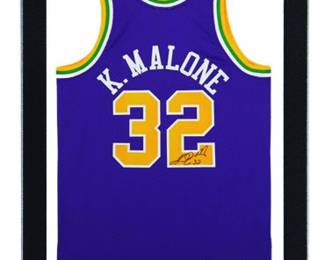 Karl Malone Jersey Signed and Authenticated
