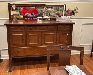 Mission style arts & crafts sideboard
