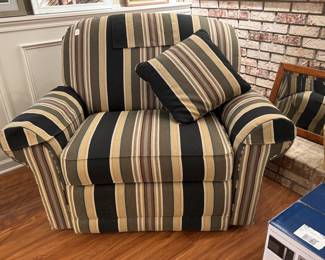 Overstuffed recliner