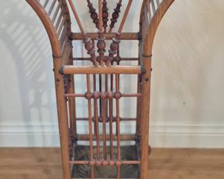 Antique bamboo umbrella stand.