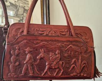 Great tooled leather purse