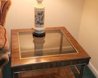 Beautiful side table with matching table not shown.