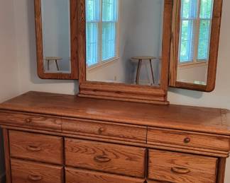 Nice oak modern dresser