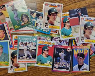 Jose conseco and other 90s baseball cards.