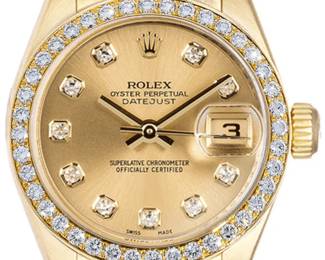 Ladies Rolex Presidential Diamond Dial and Bezel