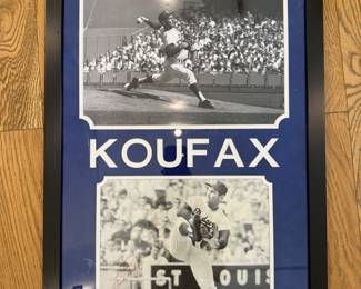 Sandy Koufax Signed Collage