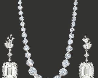 39.84ct Diamond Ensemble Set