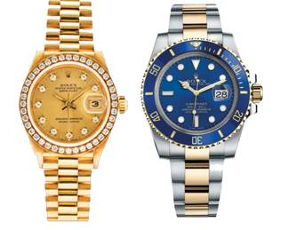 Rolex Ladys Presidential and Two Tone Submariner