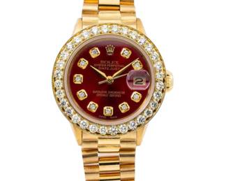 Rolex Presidential 18k Diamond Dial and Diamond Bezel