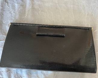 Donna Koran Lizard Clutch Purse