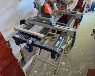 #149 Rigid Cordless Sliding Miter Saw w/stand w/Kobalt Stand - 7.25" Blade $250.00