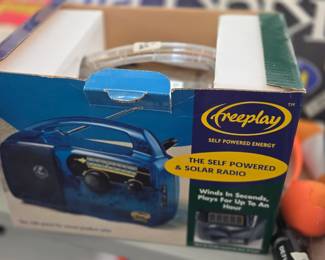 #169 Free Play Self Powered Solar Radio $25.00
