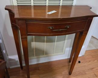 #9 Hekman Half-Moon Table 28x11x29 $75.00